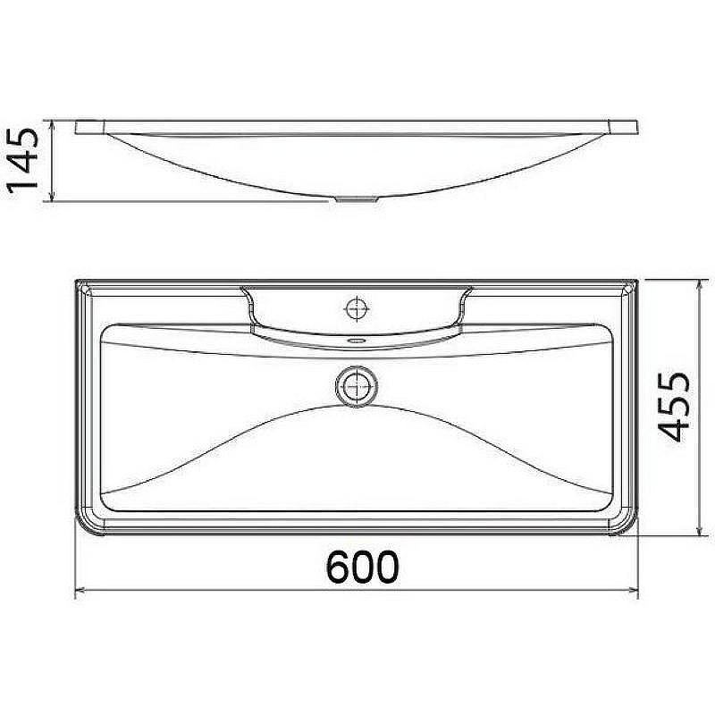 Раковина BelBagno 60 BB600/455-LV-MR-ALR