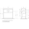 Тумба под раковину BelBagno Kraft 39 80 KRAFT39-800/390-2C-PIA-BO