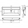 Раковина BelBagno BB1000/450-LV-MR-AST