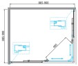 Душевой уголок BelBagno Due 90х90 DUE-A-2-90-C-Cr