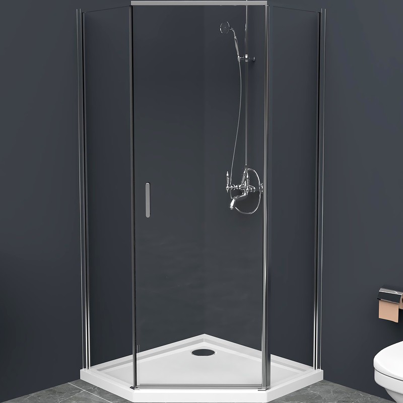 Душевой уголок BelBagno Uno 80х80 UNO-195-P-1-80-C-Cr