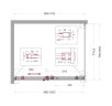 Душевой уголок BelBagno Soft Close-2 100x80 SOFT_CLOSE-2-AH-1-100/80-C-Cr