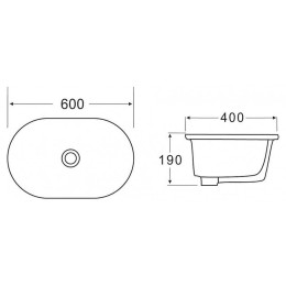 Раковина BelBagno 60 BB1004