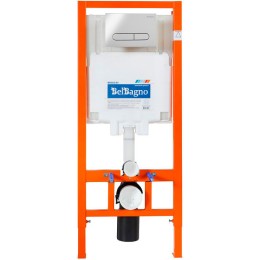 Комплект унитаза с инсталляцией BelBagno Due BB3103CHR/SC/BB002-80/BB005-PR-CHROME