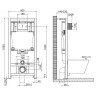 Комплект унитаза с инсталляцией BelBagno Due BB3103CHR/SC/BB002-80/BB005-PR-CHROME