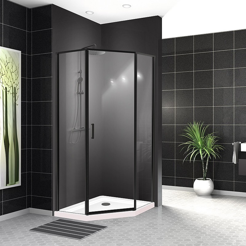 Душевой уголок BelBagno Uno 100х100 UNO-195-P-1-100-C-NERO
