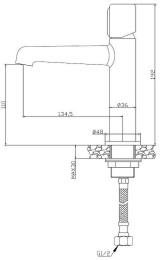 Смеситель для раковины BelBagno Uno UNO-LVM-CRM