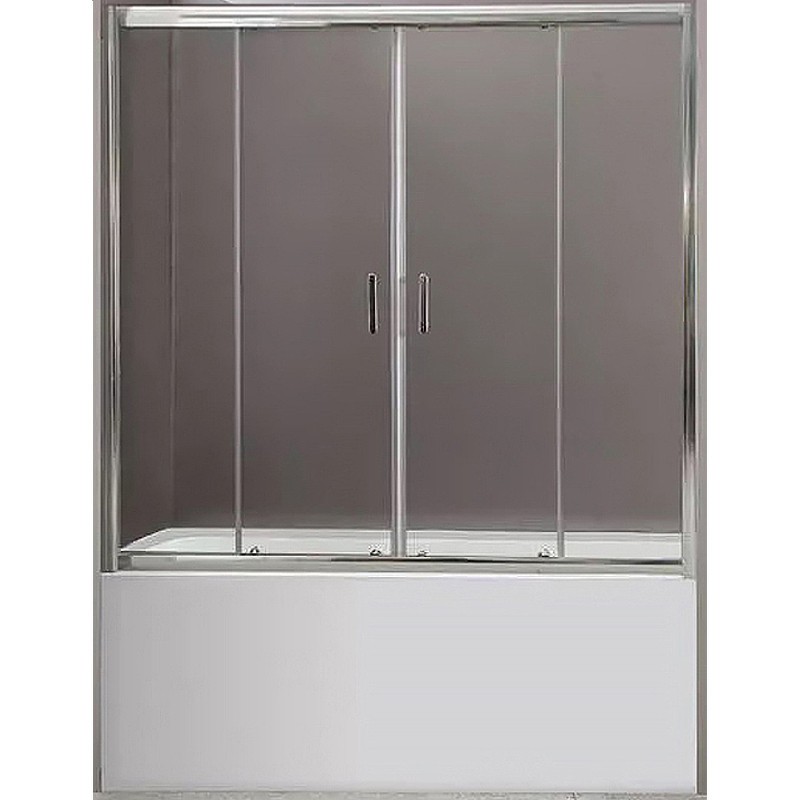 Шторка на ванну BelBagno Uno 170 UNO-VF-2-170/145-C-Cr