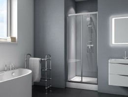 Душевая дверь BelBagno Due 130 DUE-BF-1-130-C-Cr