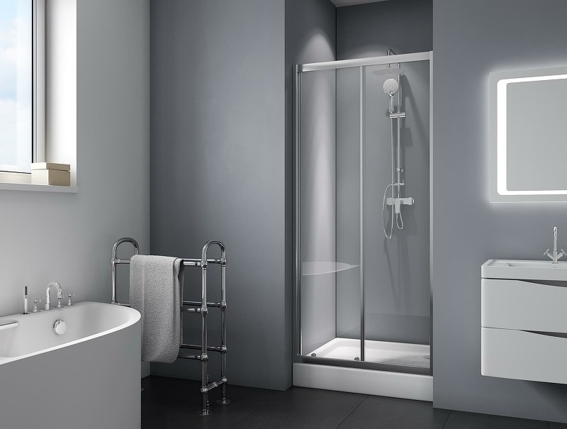 Душевая дверь BelBagno Due 130 DUE-BF-1-130-C-Cr