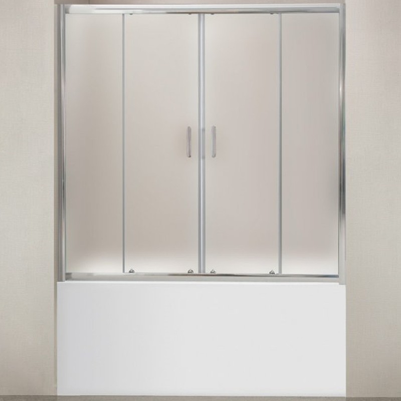 Шторка на ванну BelBagno Uno 170 UNO-VF-2-170/145-P-Cr