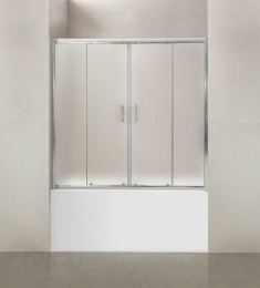 Шторка на ванну BelBagno Uno 170 UNO-VF-2-170/145-P-Cr