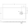 Душевой поддон из искусственного камня BelBagno Uno 160x80 TRAY-MR-UNO-AH-160/80-35-W