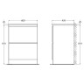 Тумба под раковину BelBagno 60 ALBANO-600-2C-PIA-BL