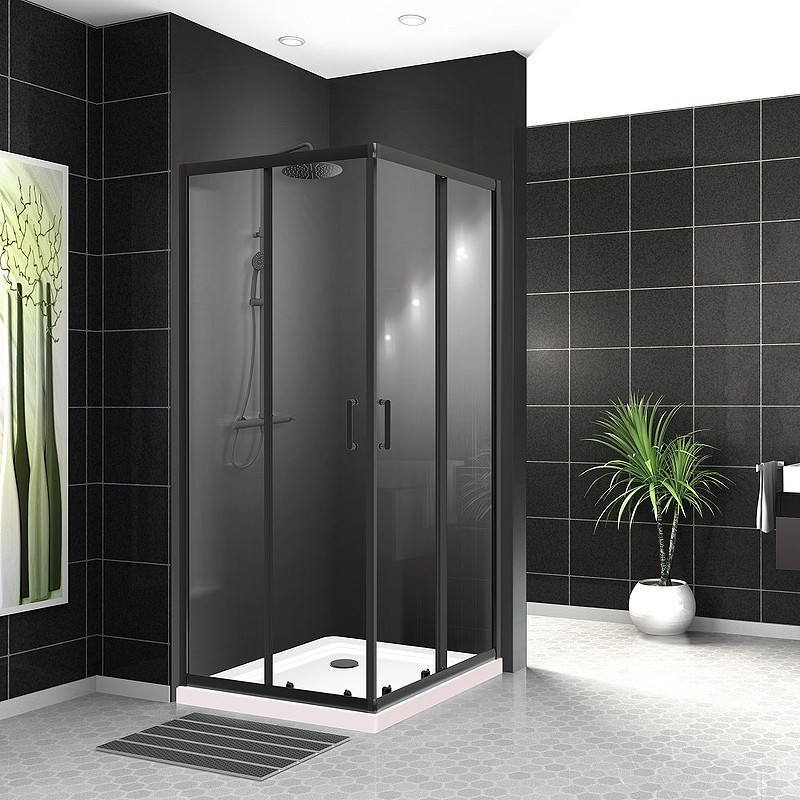 Душевой уголок BelBagno Uno 90х90 UNO-195-A-2-90-C-NERO
