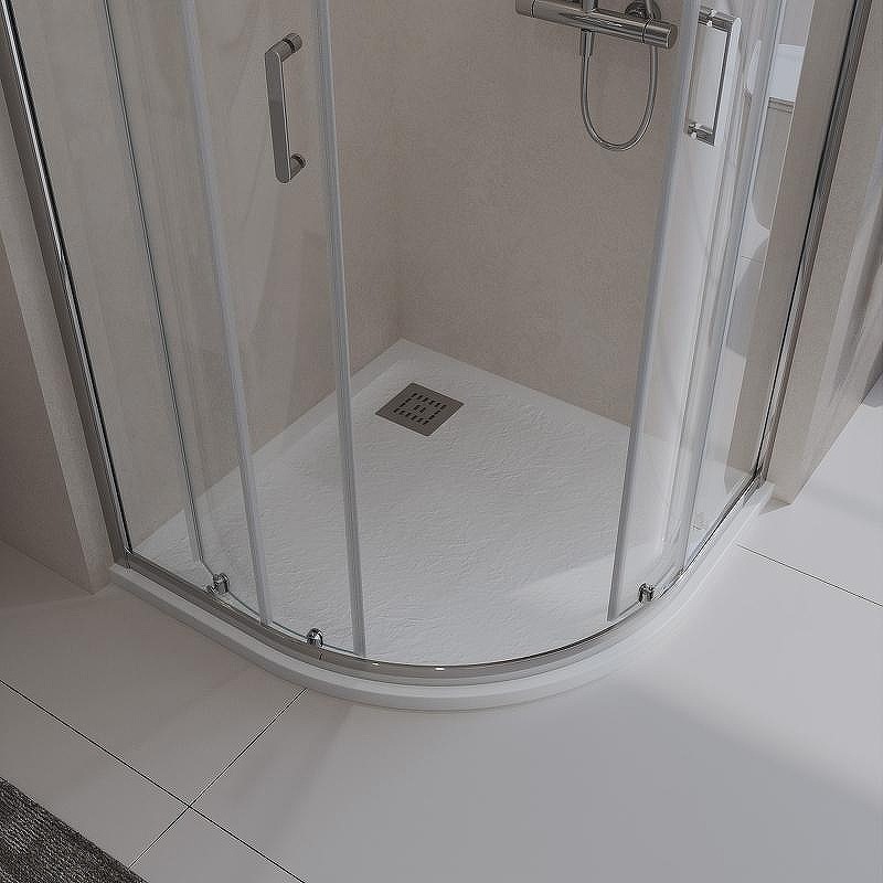 Душевой поддон из искусственного камня BelBagno Uno 80x80 TRAY-MR-UNO-R-80-550-35-W