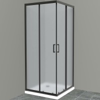 Душевой уголок BelBagno Uno 90х90 UNO-195-A-2-90-P-NERO