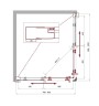 Душевой уголок BelBagno Uno 100х80 UNO-195-AH-2-100/80-C-NERO