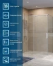 Душевой уголок BelBagno Soft Close-1 150x80 SOFT_CLOSE-1-AH-1-150/80-C-Cr
