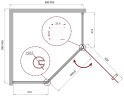 Душевой уголок BelBagno Uno 90х90 UNO-195-P-1-90-C-NERO