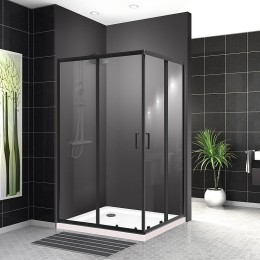 Душевой уголок BelBagno Uno 120х100 UNO-195-AH-2-120/100-C-NERO