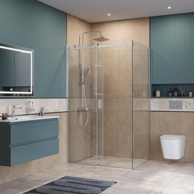 Душевой уголок BelBagno Soft Close-2 120x100 SOFT_CLOSE-2-AH-1-120/100-C-Cr