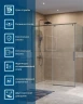 Душевой уголок BelBagno Soft Close-1 150x80 SOFT_CLOSE-1-AH-1-150/80-C-GM