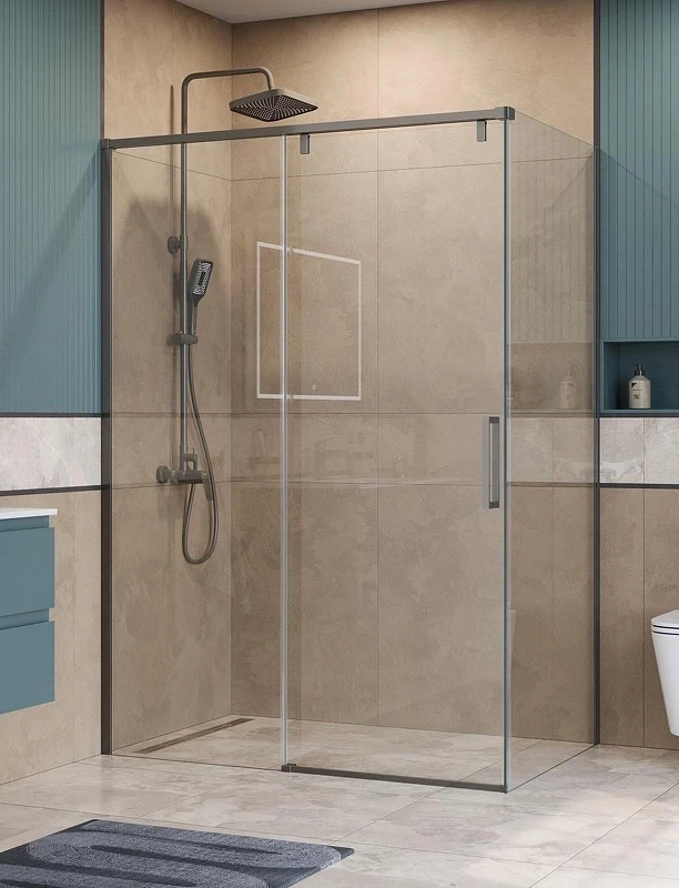 Душевой уголок BelBagno Soft Close-1 150x80 SOFT_CLOSE-1-AH-1-150/80-C-GM