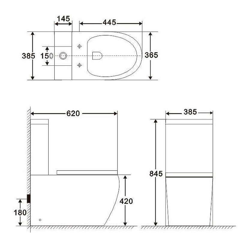 Унитаз-компакт BelBagno Amanda BB051CPR/BB051SC