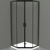 Душевой уголок BelBagno Uno 90х90 UNO-195-P-2-90-C-NERO