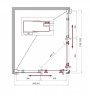 Душевой уголок BelBagno Uno 120х90 UNO-195-AH-2-120/90-C-NERO