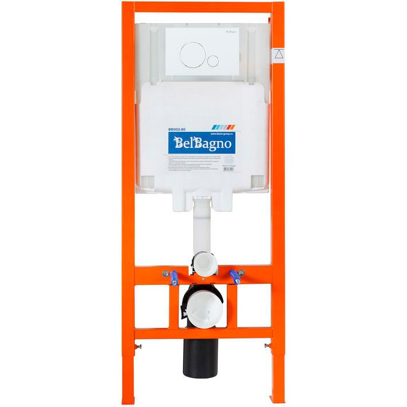 Комплект унитаза с инсталляцией BelBagno Sfera-R BB046CHR/BB2111SC/BB002-80/BB014-SR-BIANCO