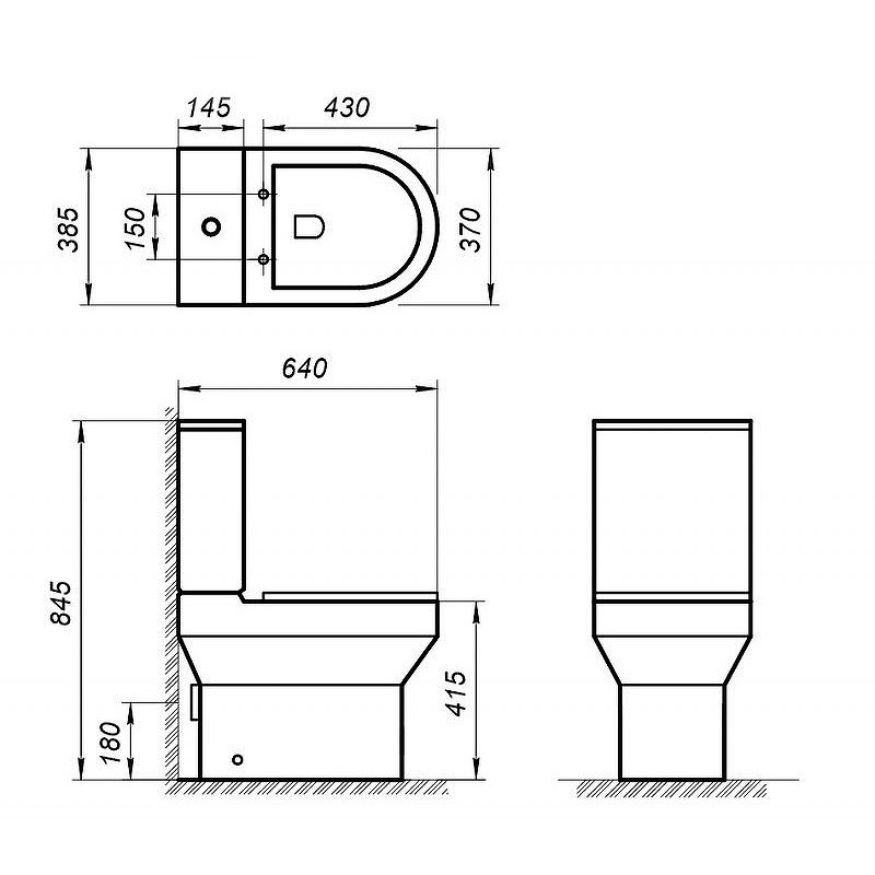 Унитаз-компакт BelBagno Norma BB339CPR/BB2111SC