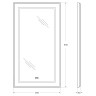 Зеркало BelBagno Kraft 50 SPC-KRAFT-500-900-LED-TCH-WARM с подсветкой