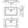 Раковина BelBagno 70 BB700/455-LV-MR-ALR