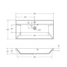 Раковина BelBagno 90 BB900/450-LV-ART-AST-NERO
