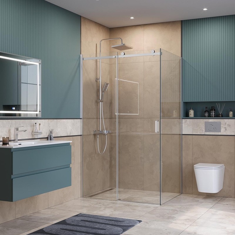 Душевой уголок BelBagno Soft Close-2 130x100 SOFT_CLOSE-2-AH-1-130/100-C-Cr