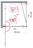 Душевой уголок BelBagno Marmi 80x80 MARMI-A-1-80-C-Cr