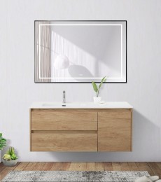 Зеркало BelBagno Kraft 120 SPC-KRAFT-1200-800-LED-TCH-WARM-NERO с подсветкой