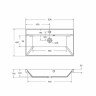 Раковина BelBagno 80 BB800/450-LV-ART-AST-NERO