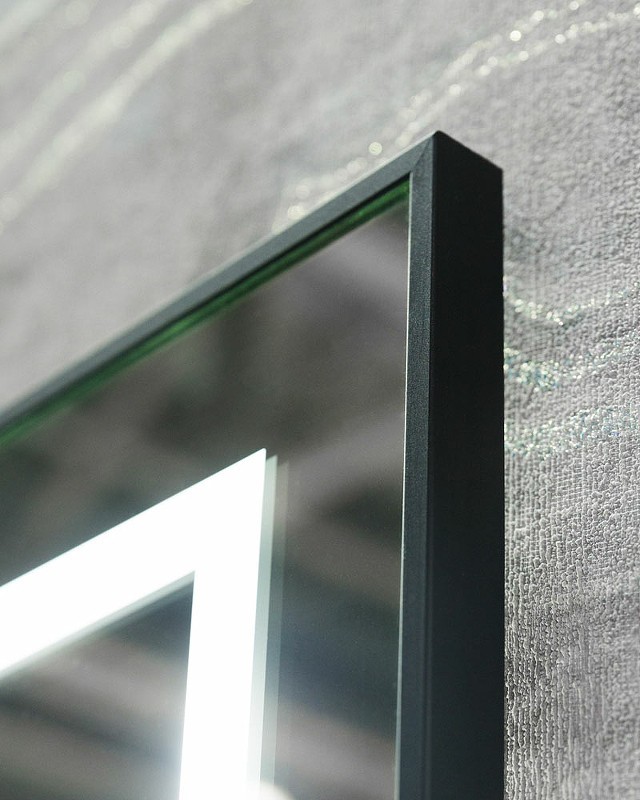 Зеркало BelBagno Kraft 140 SPC-KRAFT-1400-800-LED-TCH-WARM-NERO с подсветкой