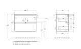 Тумба под раковину BelBagno Uno 80 UNO-800-2C-SO-AO подвесная