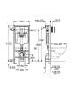 Комплект унитаза BelBagno Uno BB3105CHR/SC с инсталляцией Grohe Rapid SL 38775001
