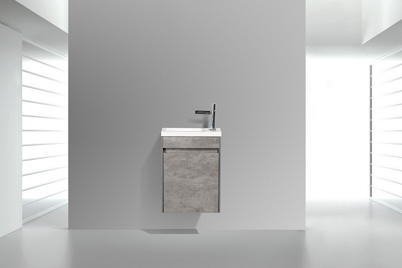 Тумба под раковину BelBagno Pietra Mini 46 L PIETRA MINI-460-1A-SO-SCM-L подвесная