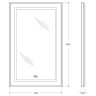 Зеркало BelBagno Kraft 50 SPC-KRAFT-500-800-LED-TCH-WARM-NERO с подсветкой