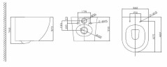 Комплект унитаза BelBagno Uno BB3105CHR/SC с сиденьем Микролифт и инсталляцией Jacob Delafon E29025-NF+E4316-CP