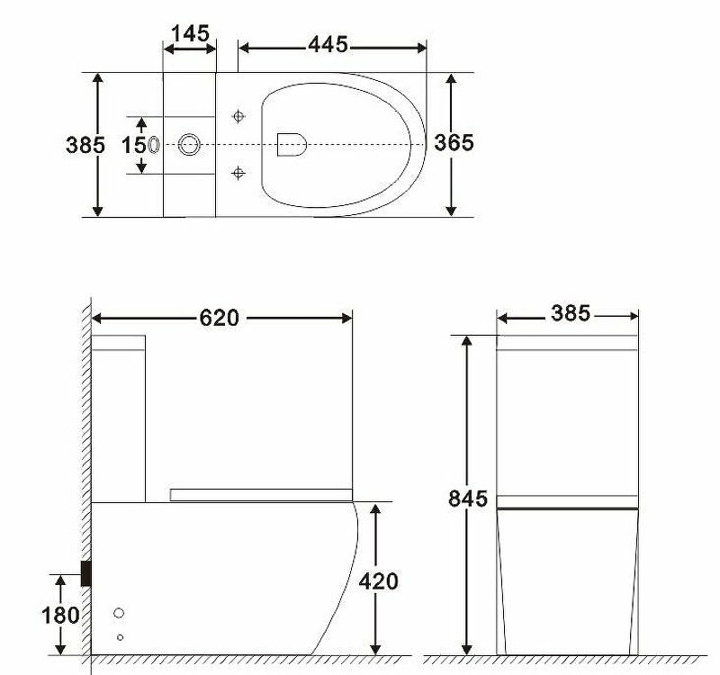 Унитаз-компакт BelBagno Amanda BB051CPR