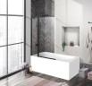 Шторка на ванну BelBagno Uno 100 UNO-V-11-100/150-C-NERO