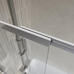 Шторка на ванну BelBagno Luce 80 LUCE-VF-11-80/145-C-Cr