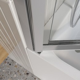 Шторка на ванну BelBagno Luce 80 LUCE-VF-11-80/145-C-Cr